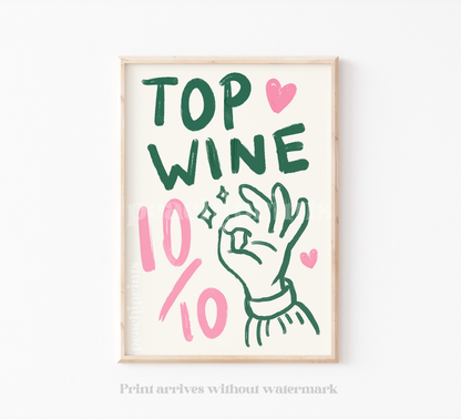 Top Wine Print