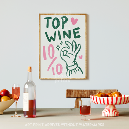 Top Wine Print