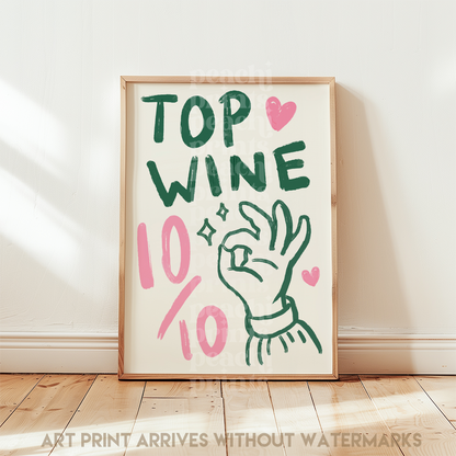 Top Wine Print