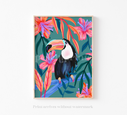 Botanical Toucan Print