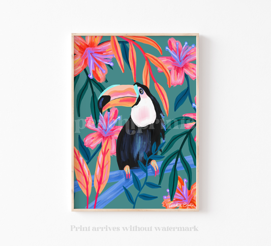 Botanical Toucan Print