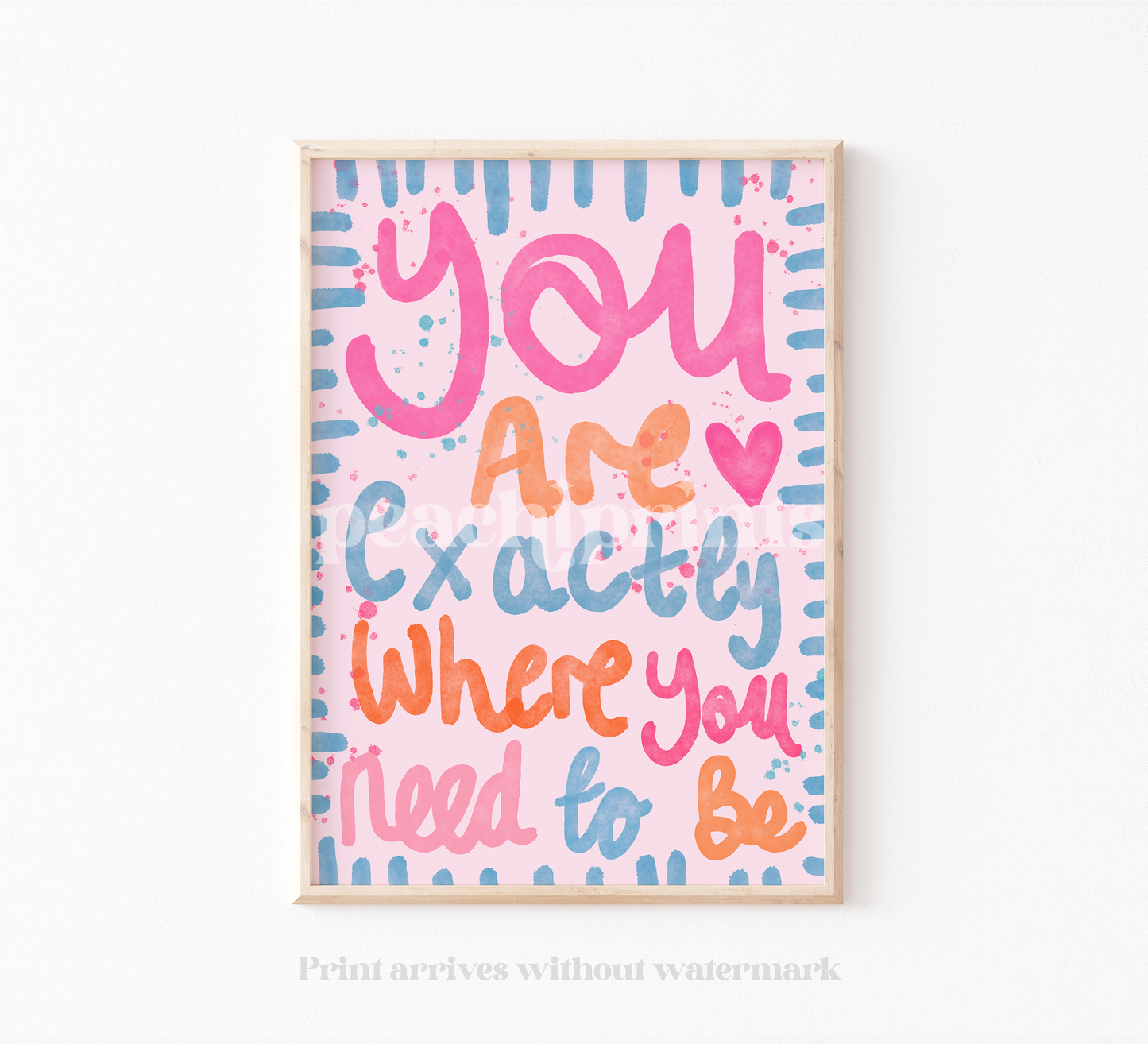 Exactly Where You Need To Be Print