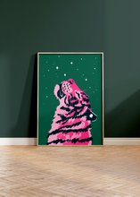 Load image into Gallery viewer, Zen Tiger Forest Green Print
