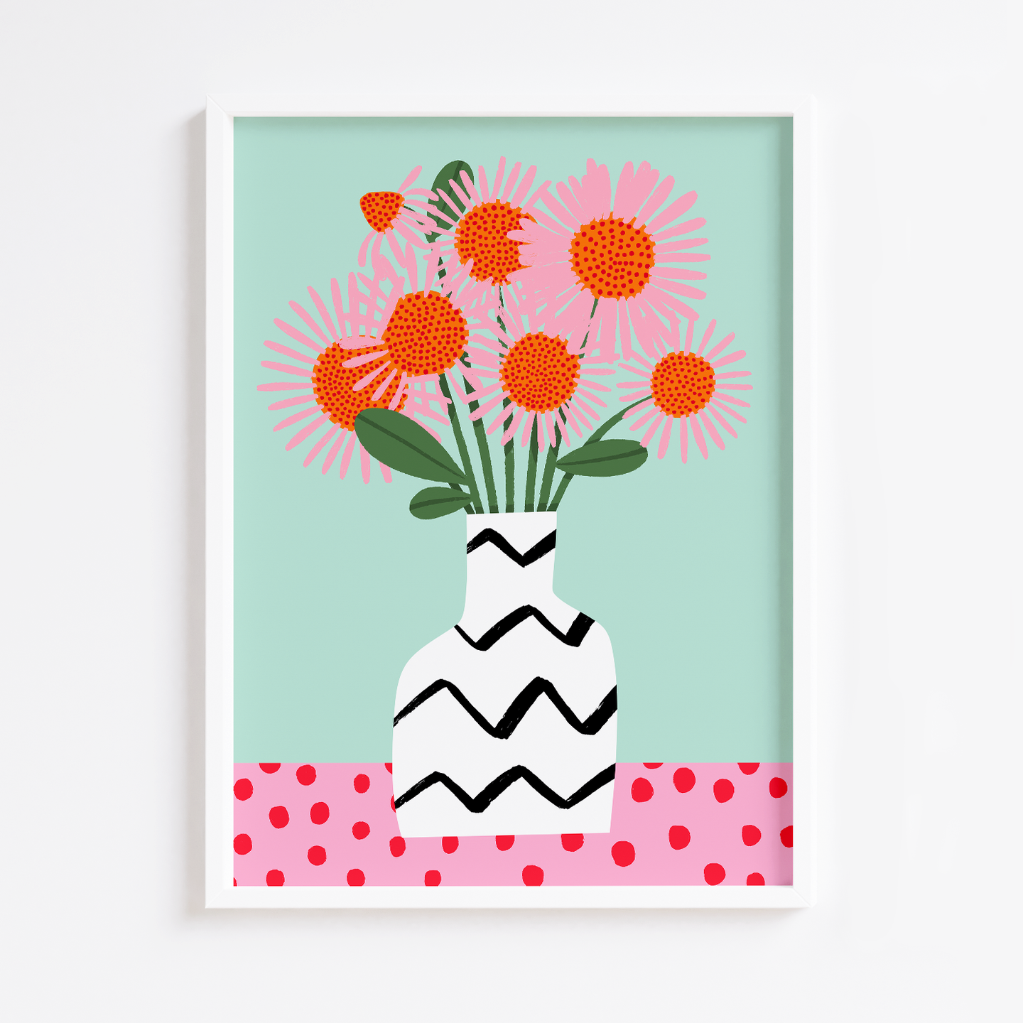 Bright Abstract Vase Print