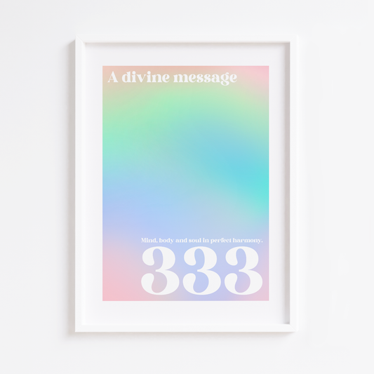 Angel Number 333 Print