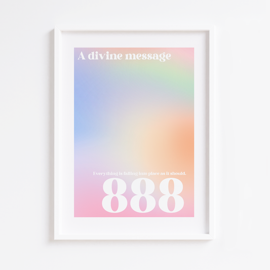 Angel Number 888 Print