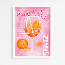 Load image into Gallery viewer, Aperol Spritz Cocktail Print
