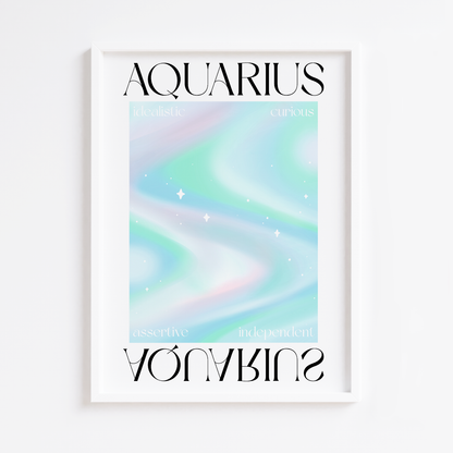 Aquarius Zodiac Print