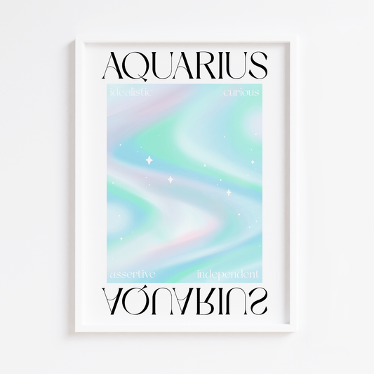 Aquarius Zodiac Print