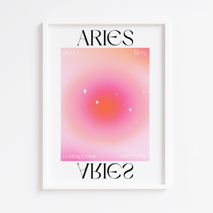 Aries Zodiac Print