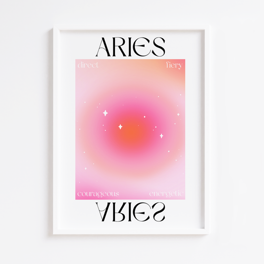 Aries Zodiac Print