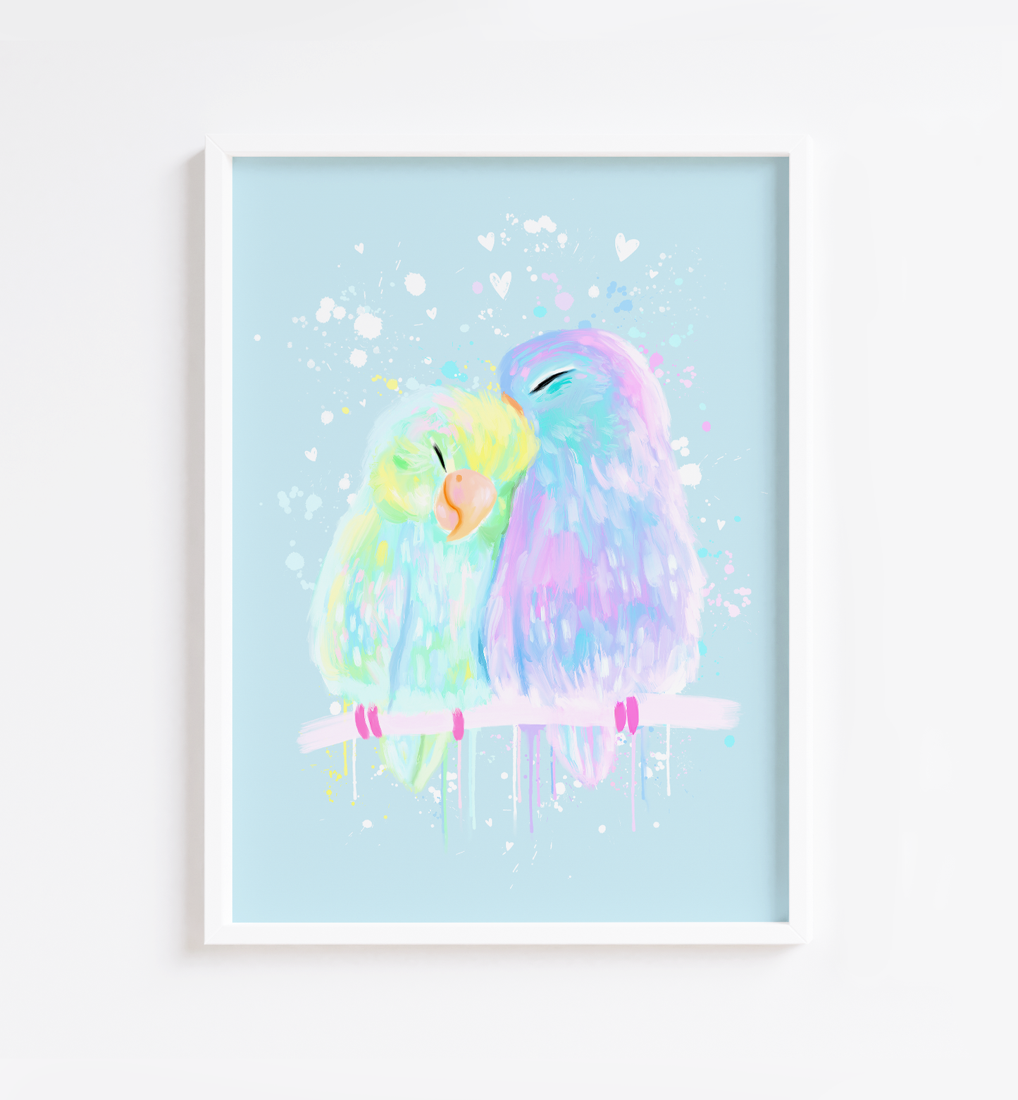 Budgie Love Print