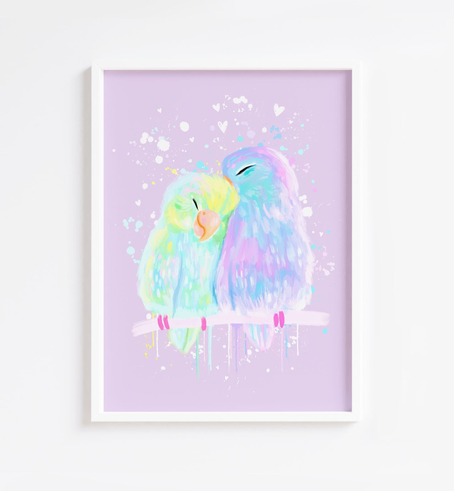 Budgie Love Print