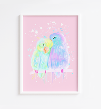Load image into Gallery viewer, Budgie Love Print
