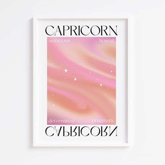 Capricorn Zodiac Print
