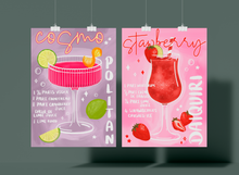 Load image into Gallery viewer, Strawberry Daiquiri Cocktail Print
