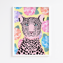 Load image into Gallery viewer, &#39;Hydrangea Leopard in Yellow&#39; - PeachiPrints X Colour Pop at Home
