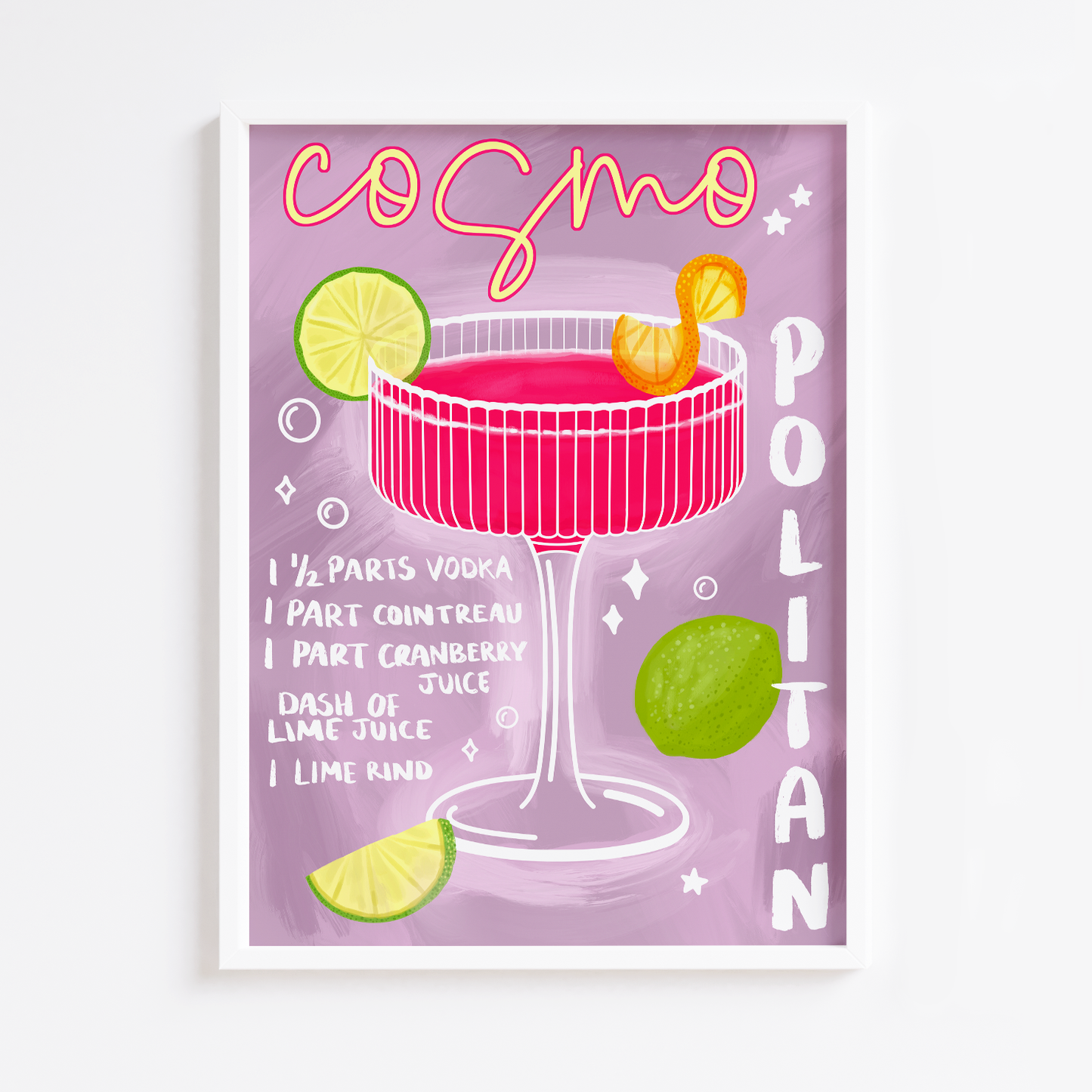 Cosmopolitan Cocktail Print