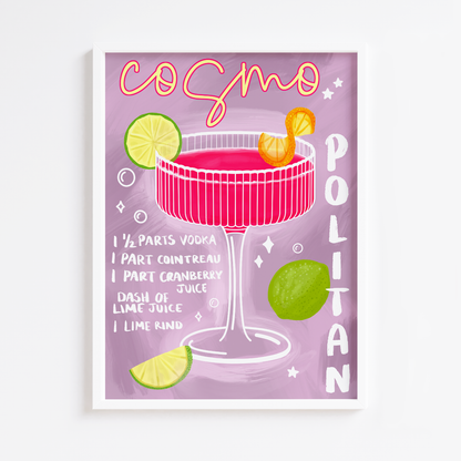 Cosmopolitan Cocktail Print