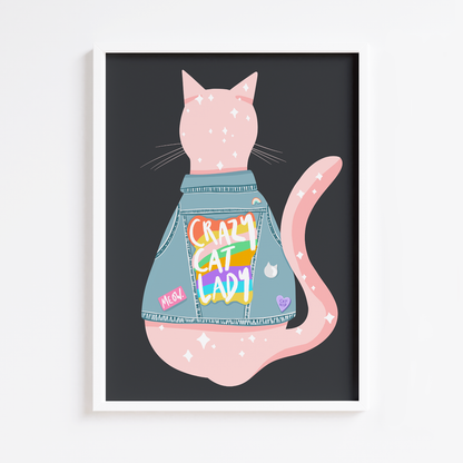 Crazy Cat Lady Print