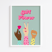 Load image into Gallery viewer, Girl Power Hands Pink Print
