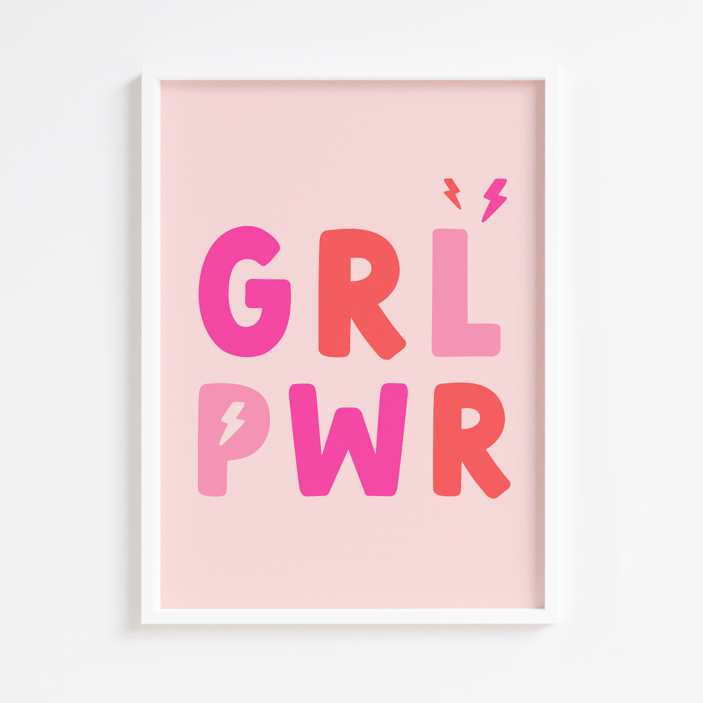 Girl Power Letters Print