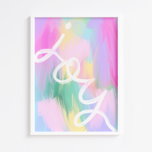 Rainbow Abstract Joy Print