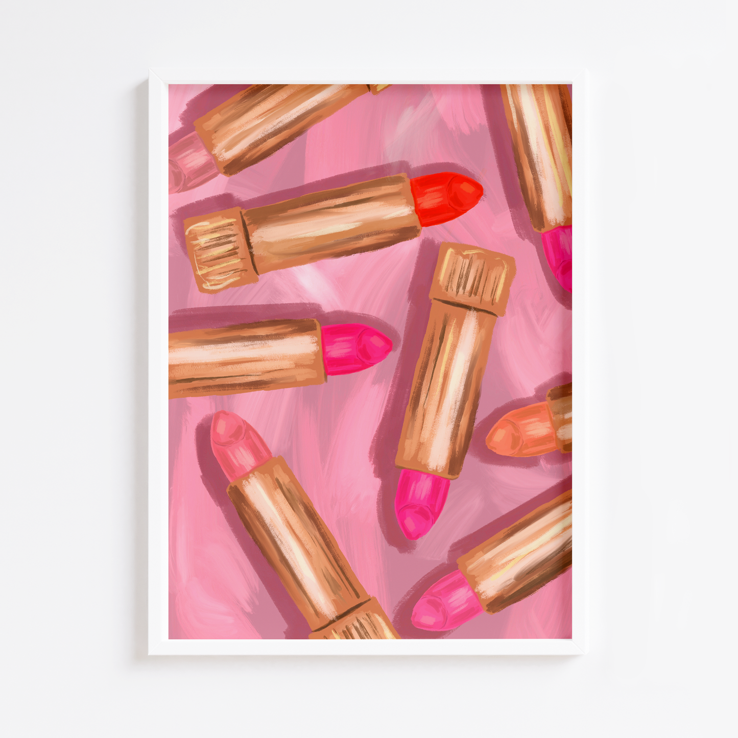 Painted Lipsticks Print