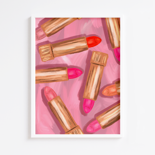 Painted Lipsticks Print