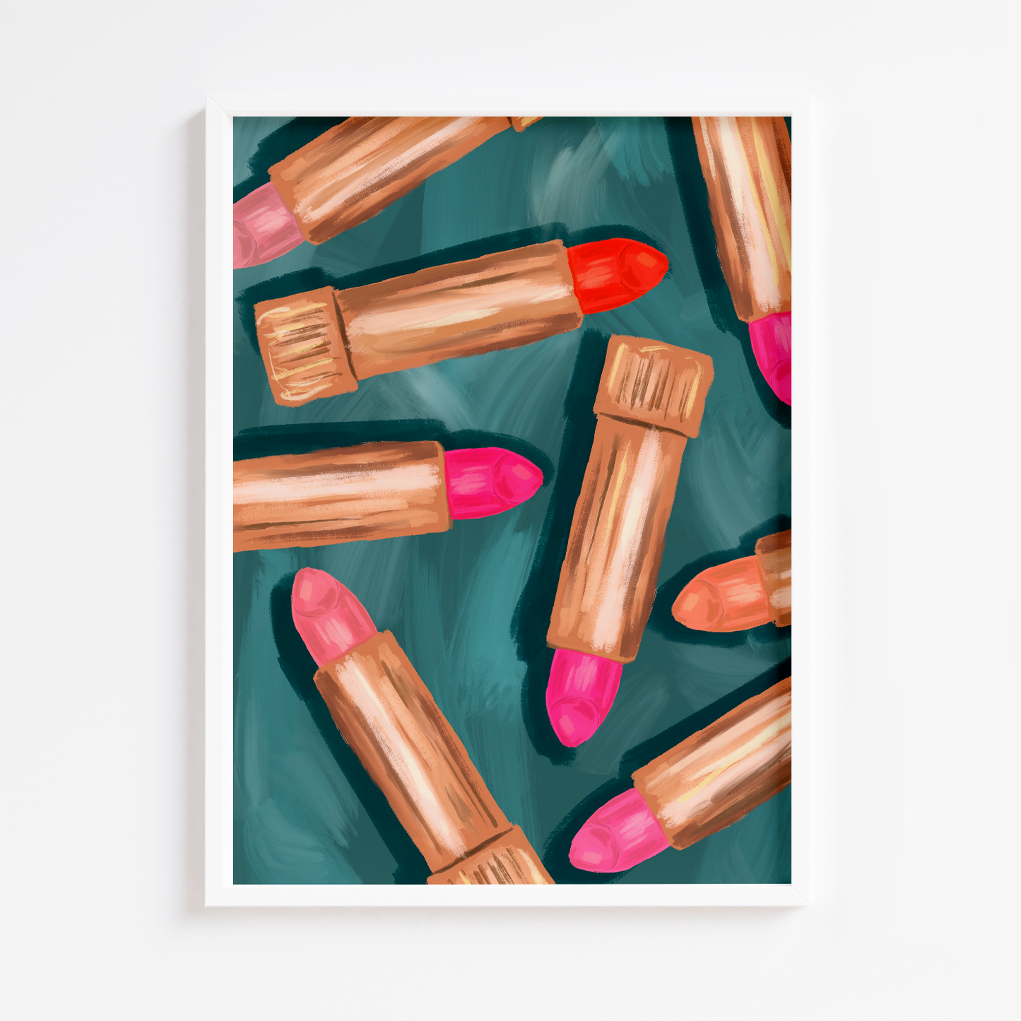 Painted Lipsticks Print