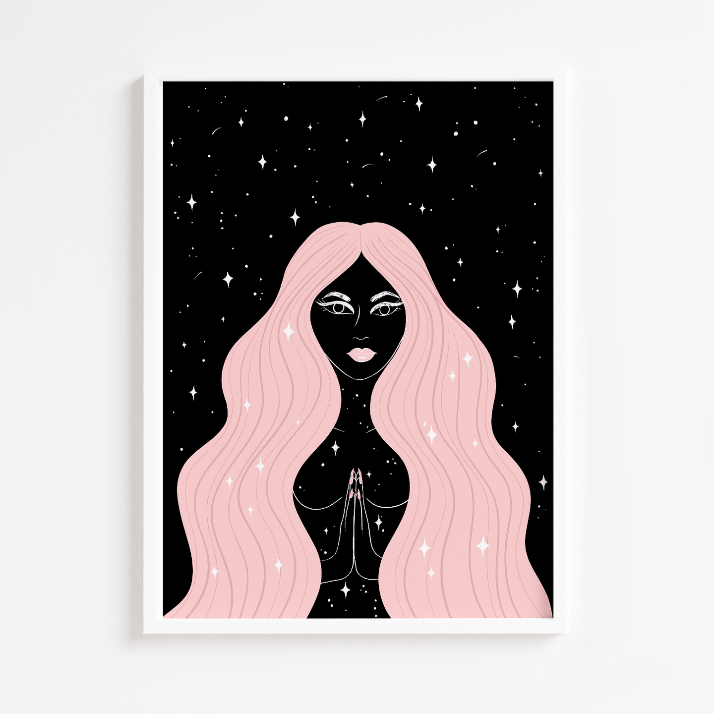 Pink Moon Goddess Print