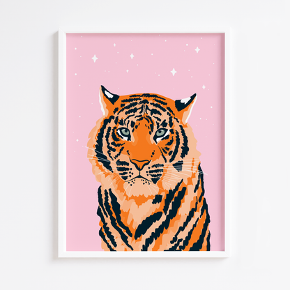 Starry Tiger Print