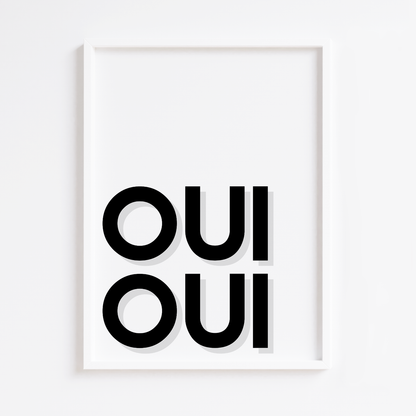 Oui Oui Green Print