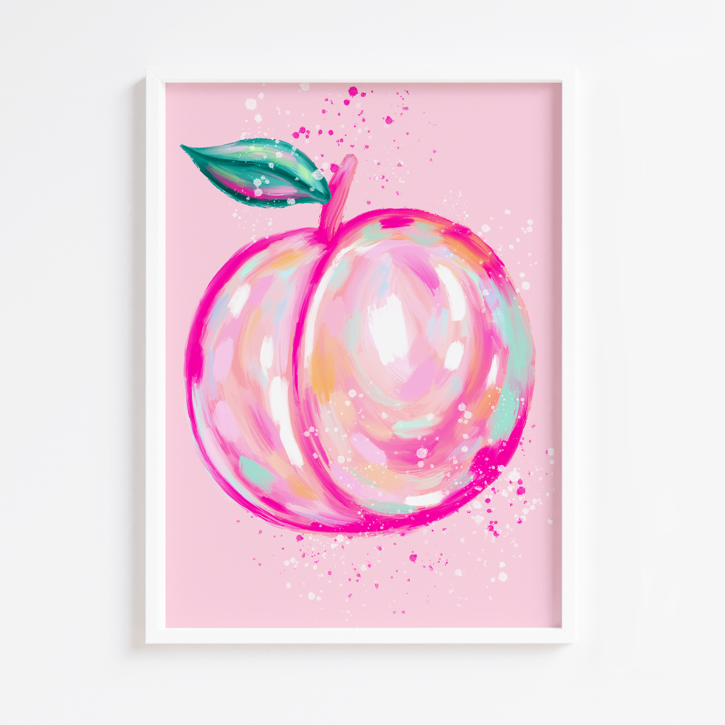 Painted Pastel Peach Print