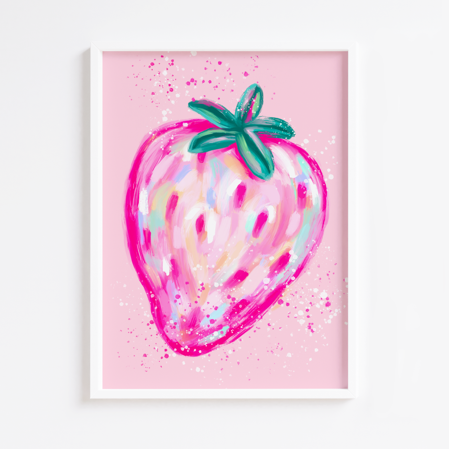 Painted Strawberry Print