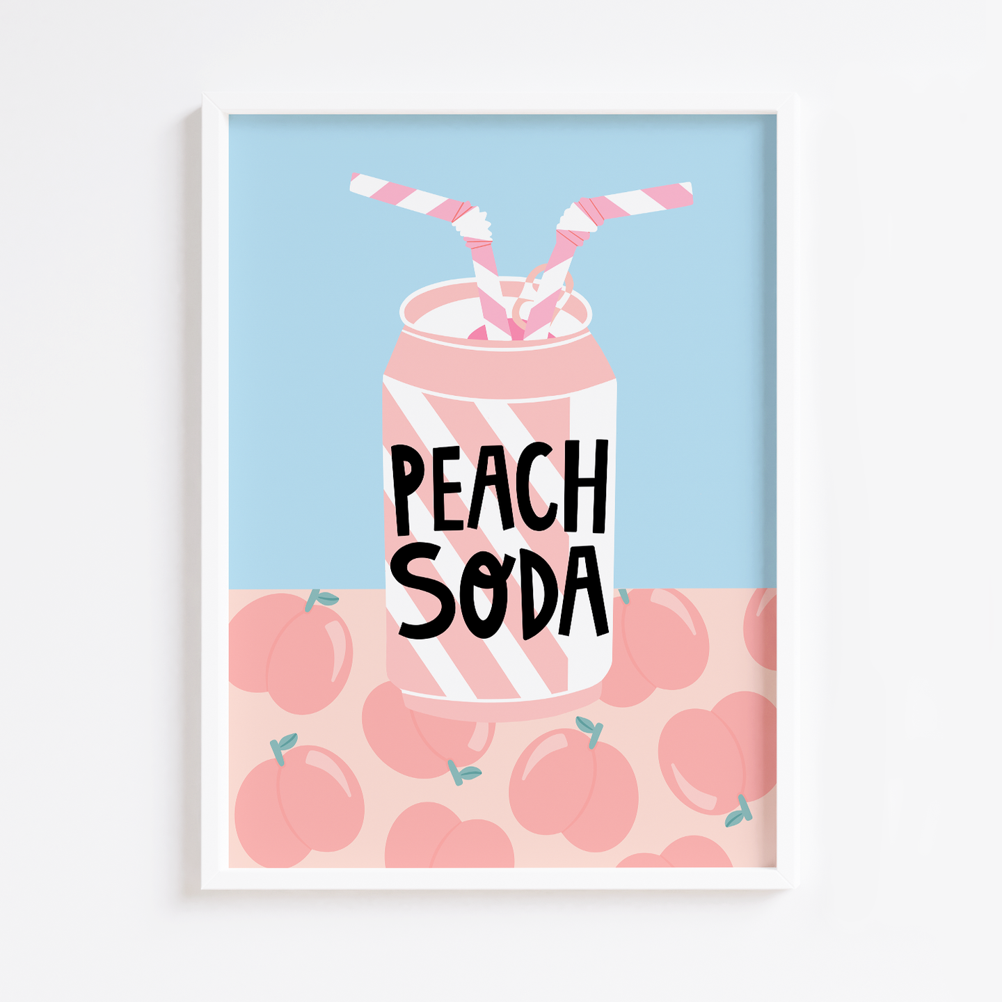Peach Soda Can Print