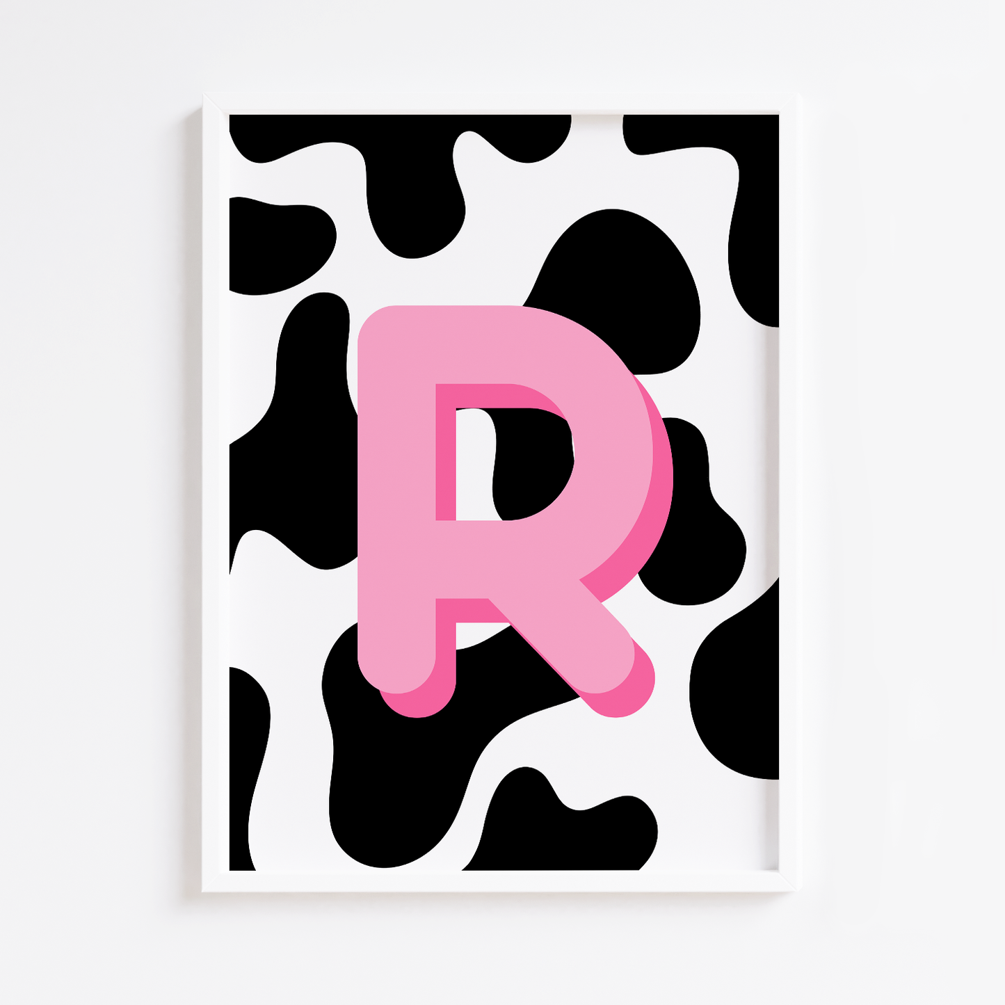 Personalised Cow Initial Letter