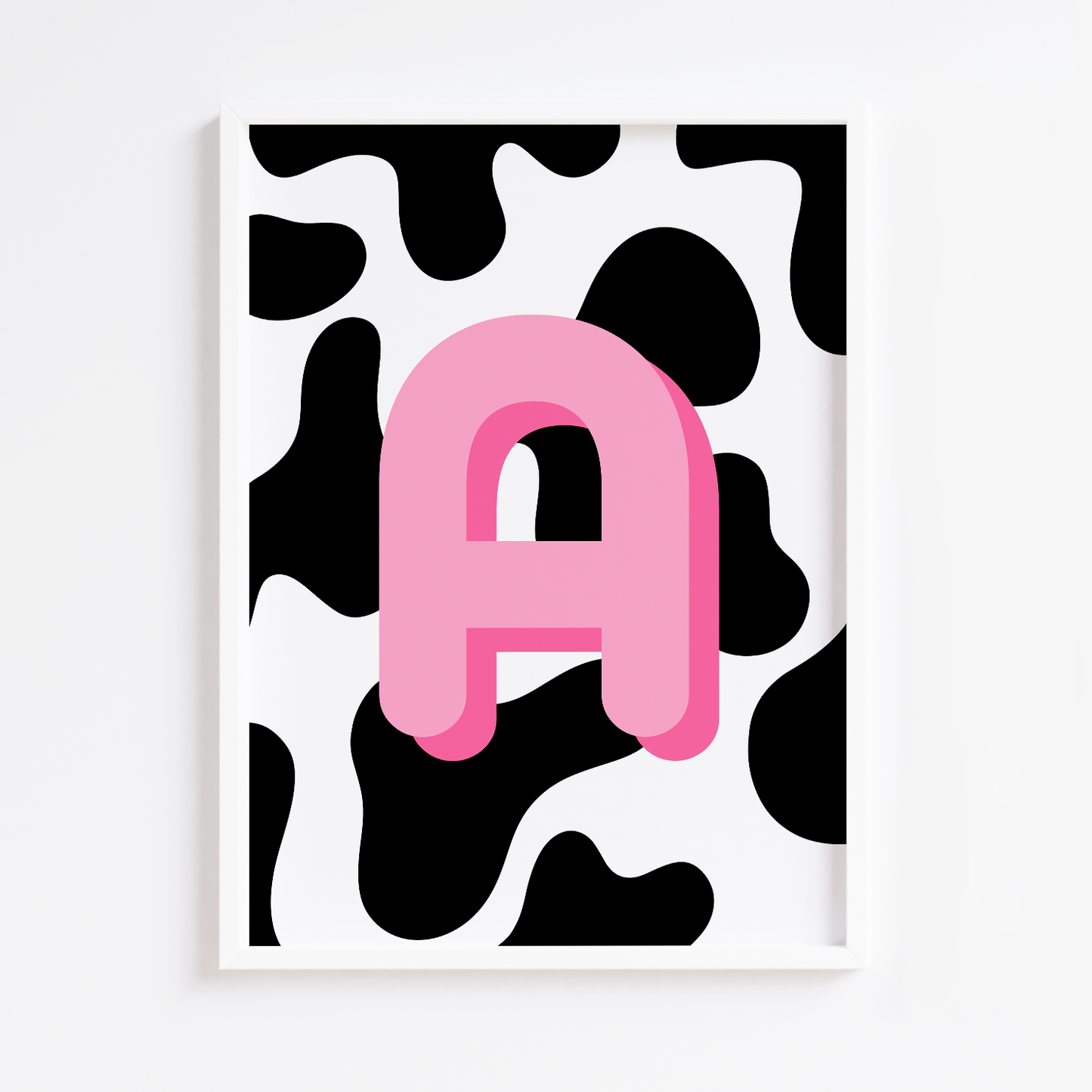 Personalised Cow Initial Letter