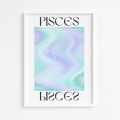 Pisces Zodiac Print