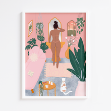 Load image into Gallery viewer, Plant Woman Bathroom II Print
