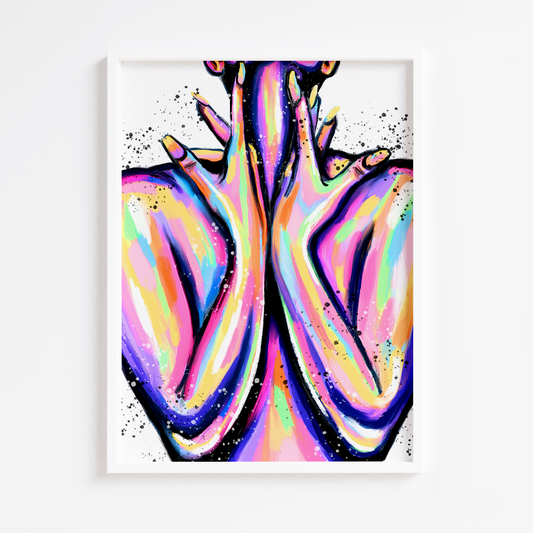 Rainbow Figure Print