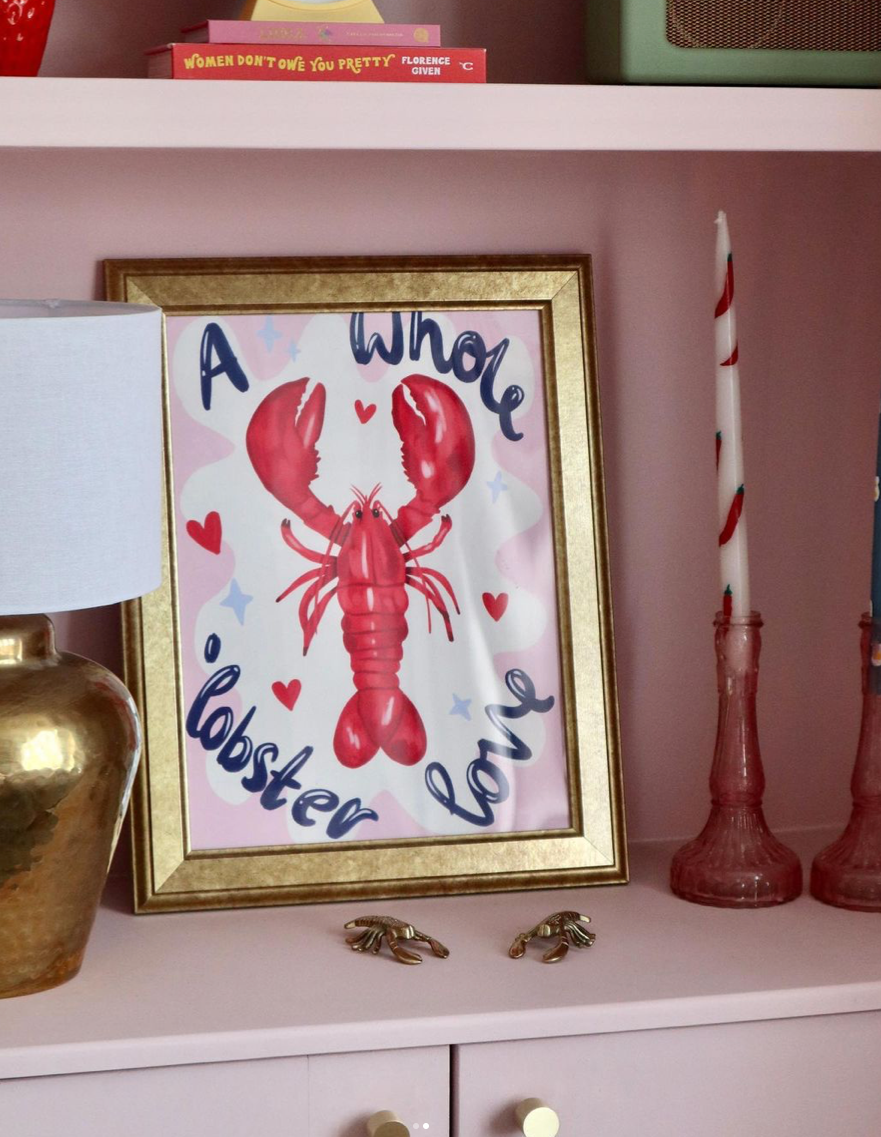 Whole Lobster Love Print