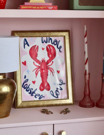 Whole Lobster Love Print