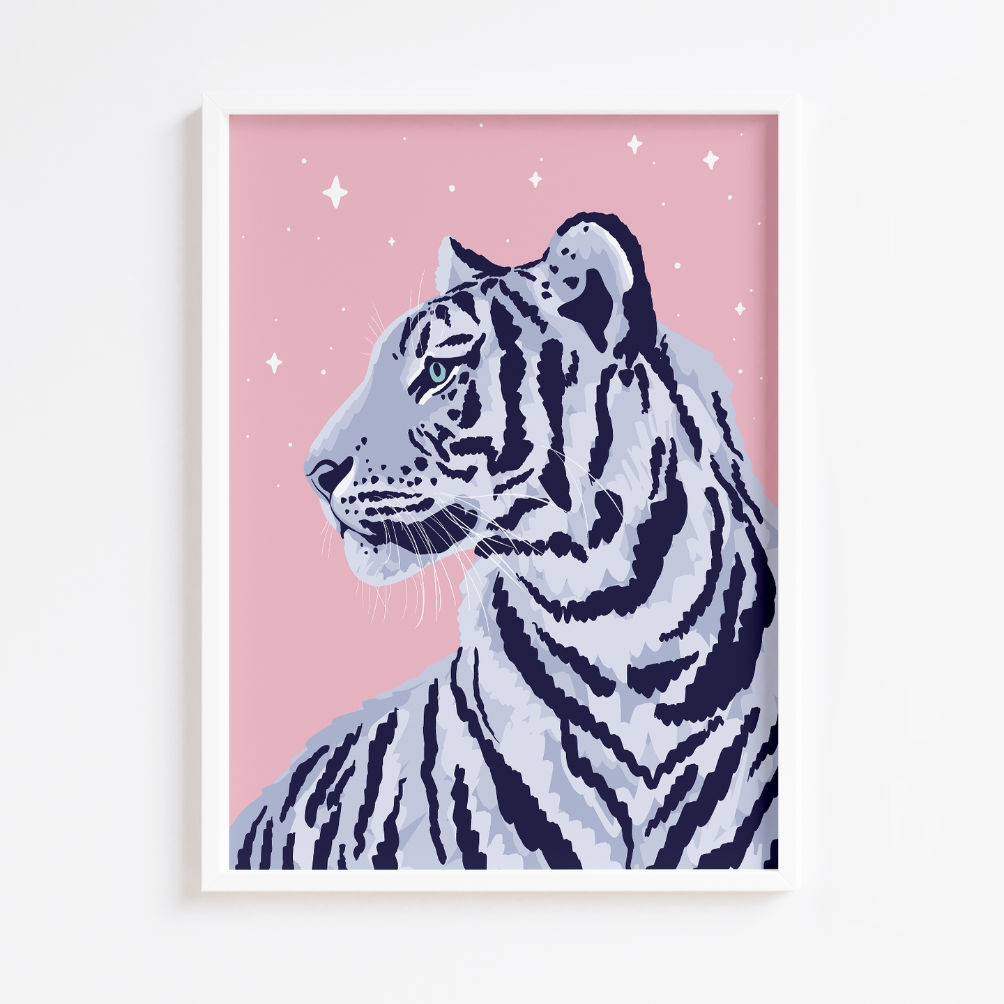 Pastel Serene Tiger Print