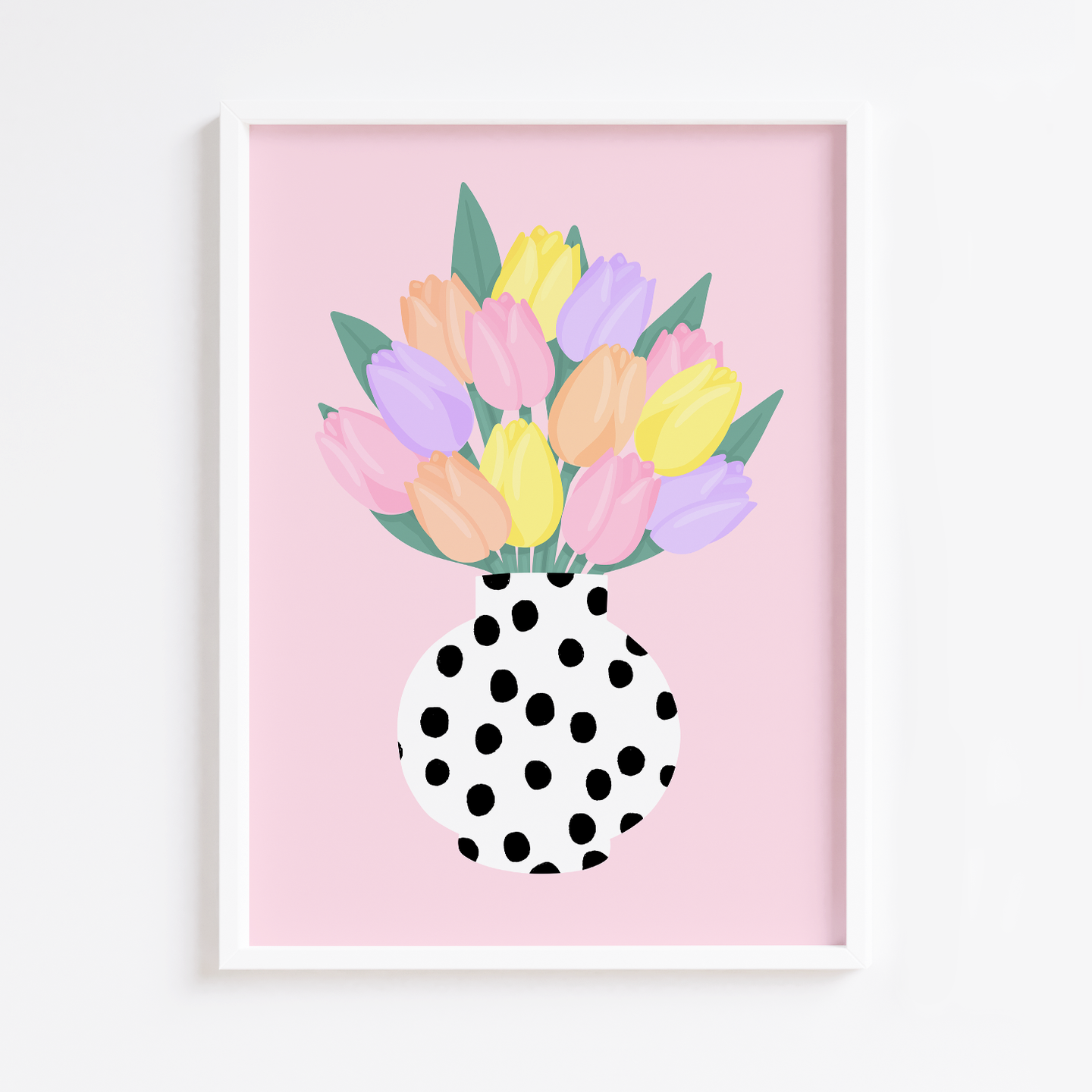 Colour Pop Tulips Print