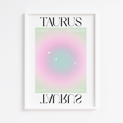 Taurus Zodiac Print