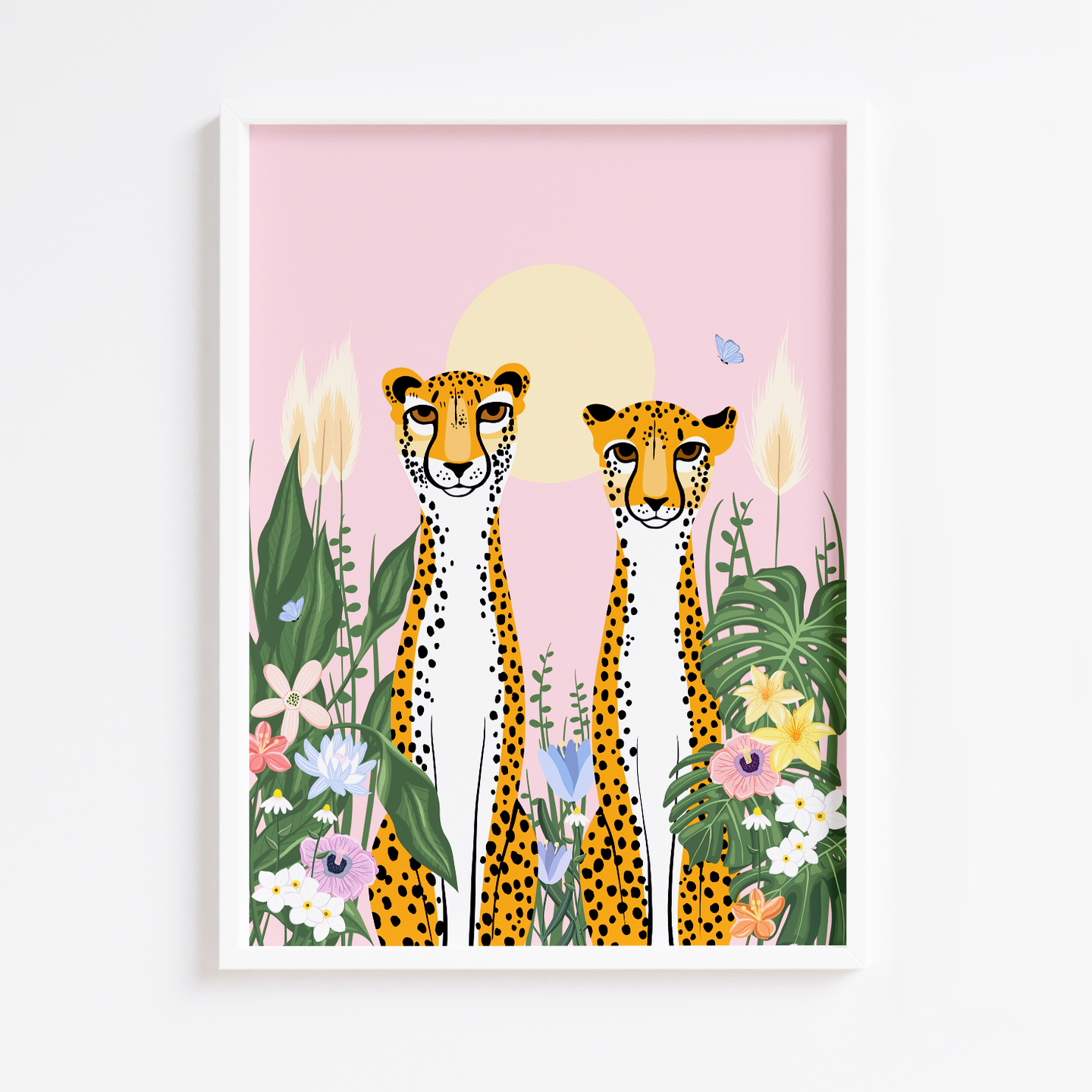 Tropical Cheetah Duo Print