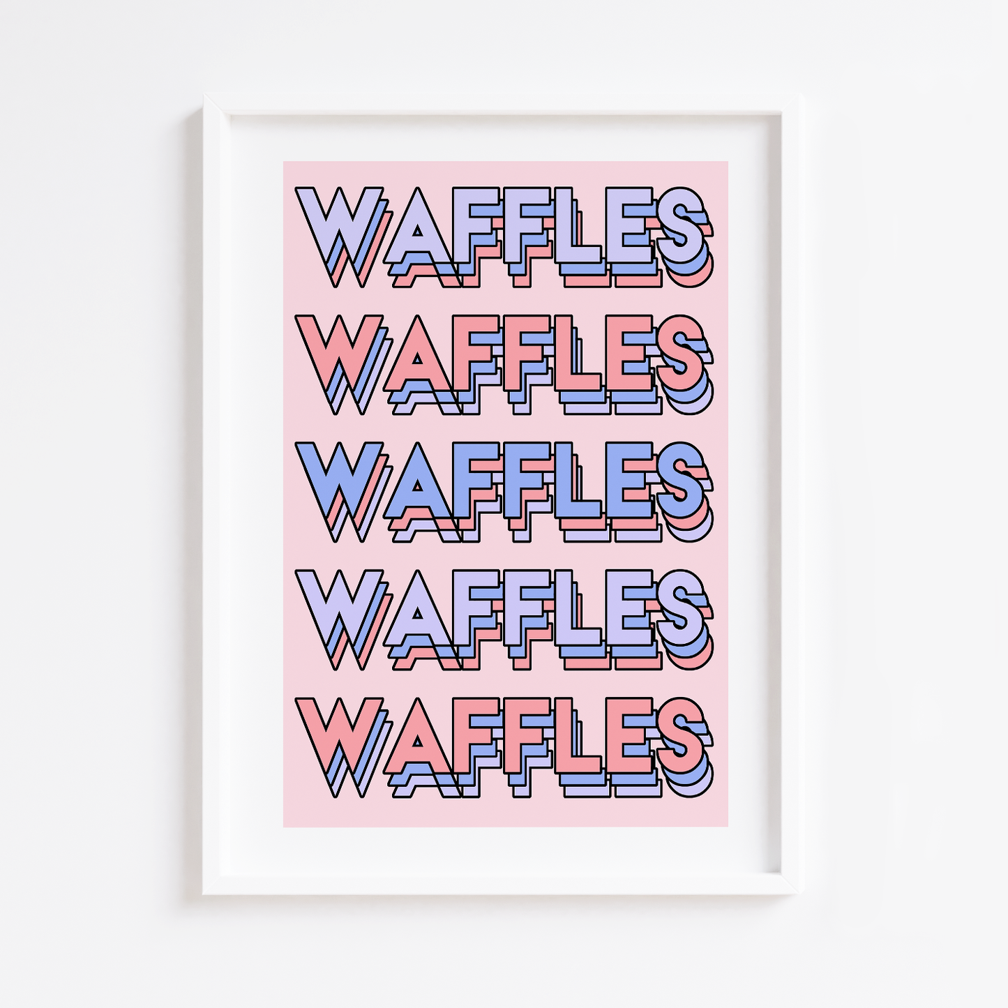 WAFFLES Print