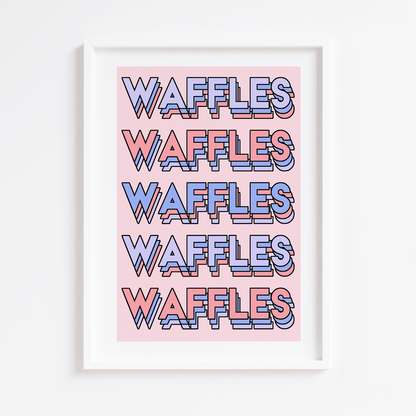 WAFFLES Print