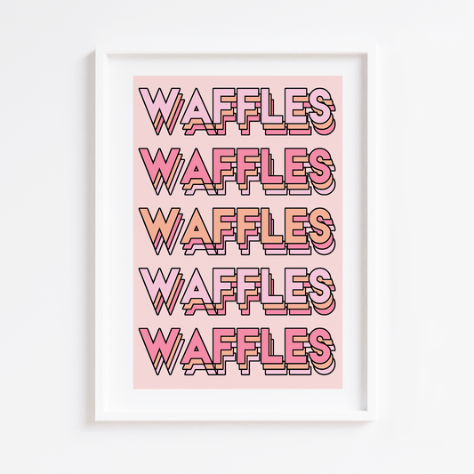 WAFFLES Print
